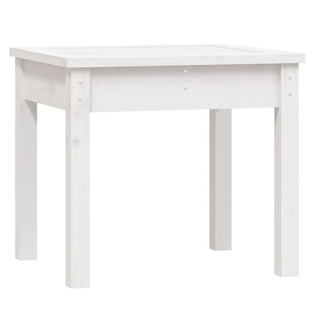 Outdoor Garden Bench White Wooden Seat Patio Furniture Balcony Porch Seating