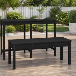 Your New Black Pine Garden Bench Awaits You