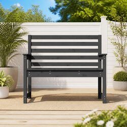 Relax on Our Comfortable Garden Bench with Backrest and Armrests