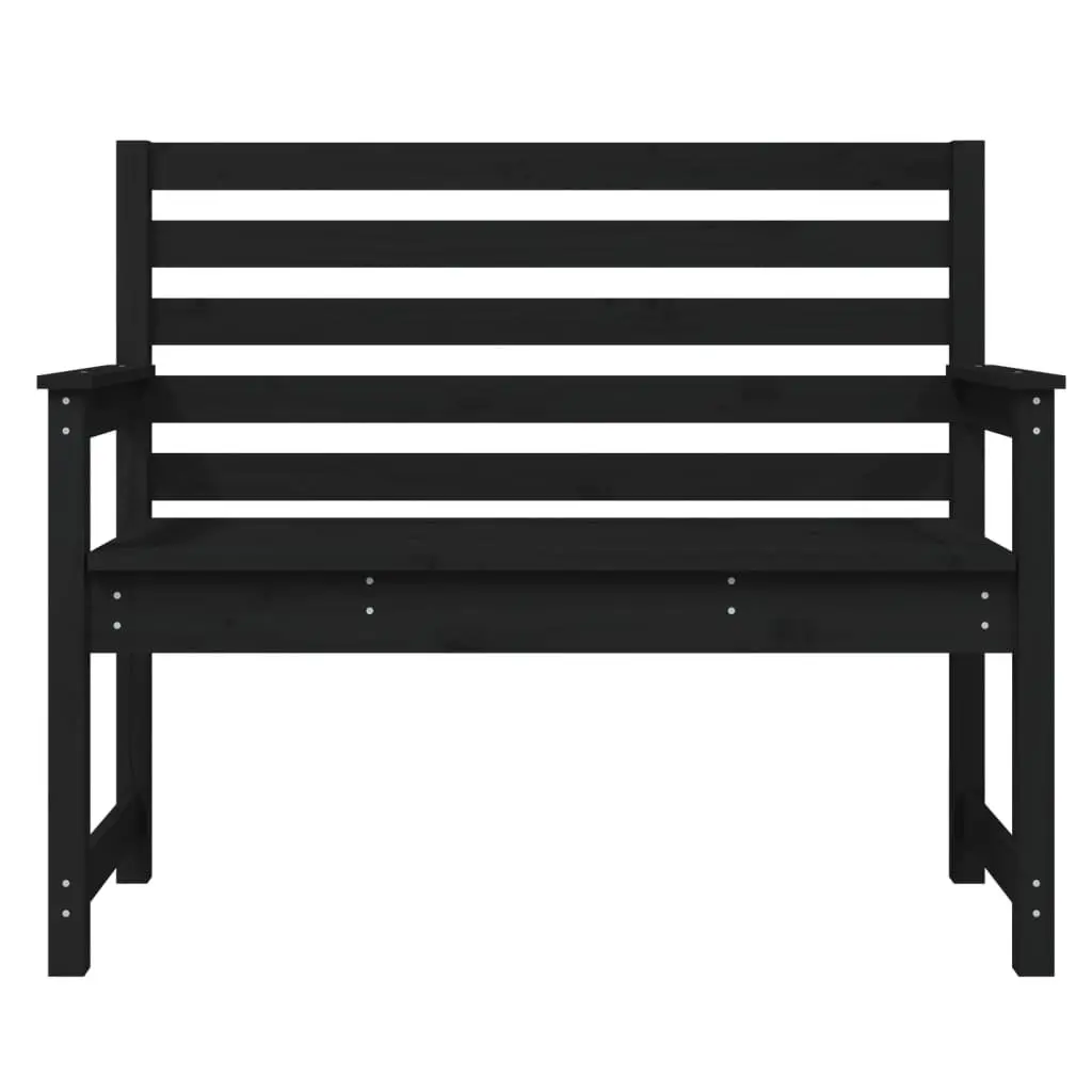 Wooden Garden Bench with Backrest and Armrests for Outdoor Relaxation 109x48x91.5cm