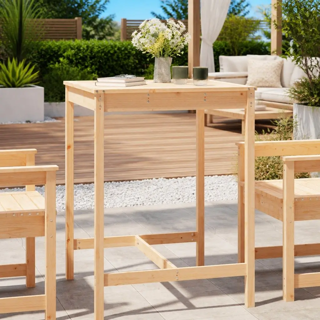 Garden Table Made of Solid Wood