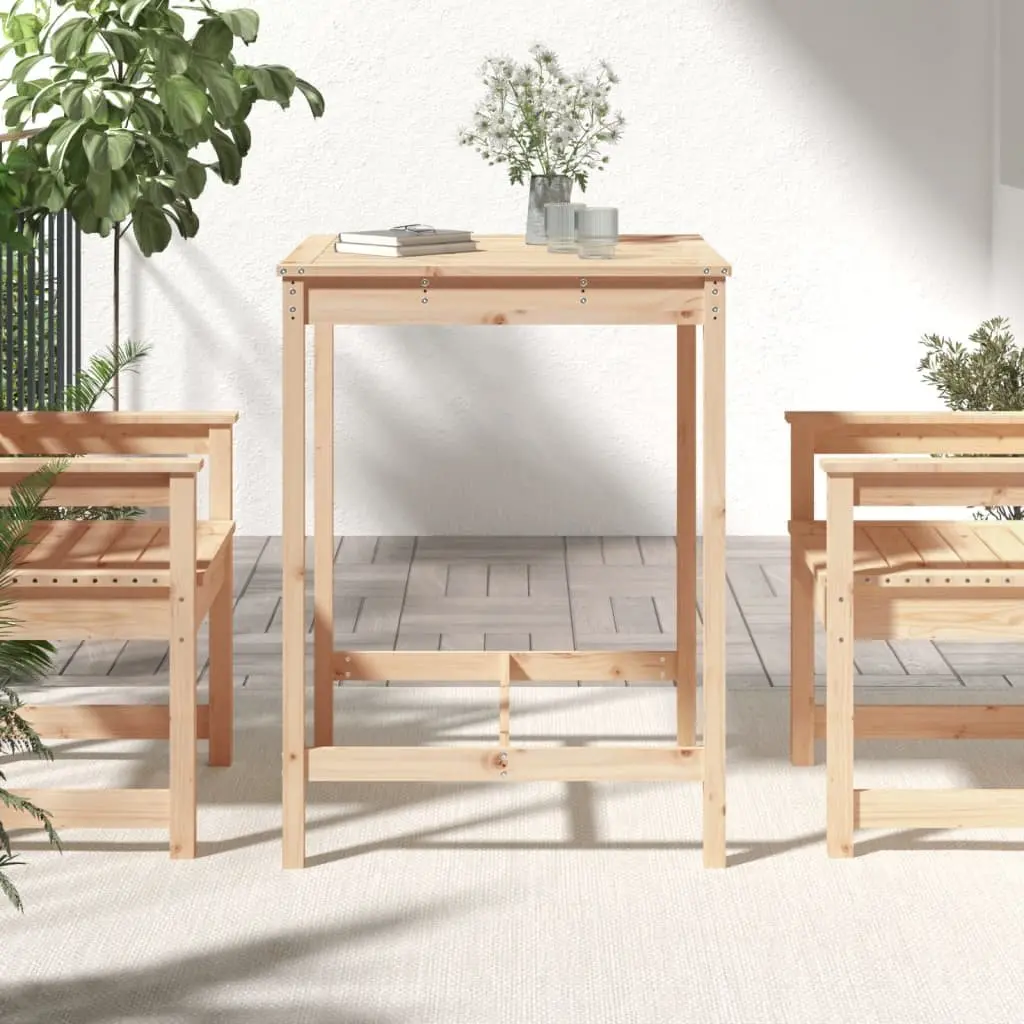 Garden Table Made of Solid Wood