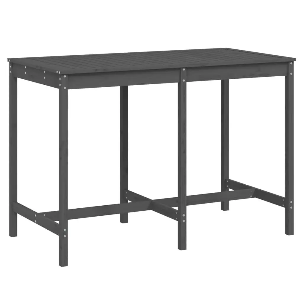 Grey Garden Table for Outdoor Gatherings