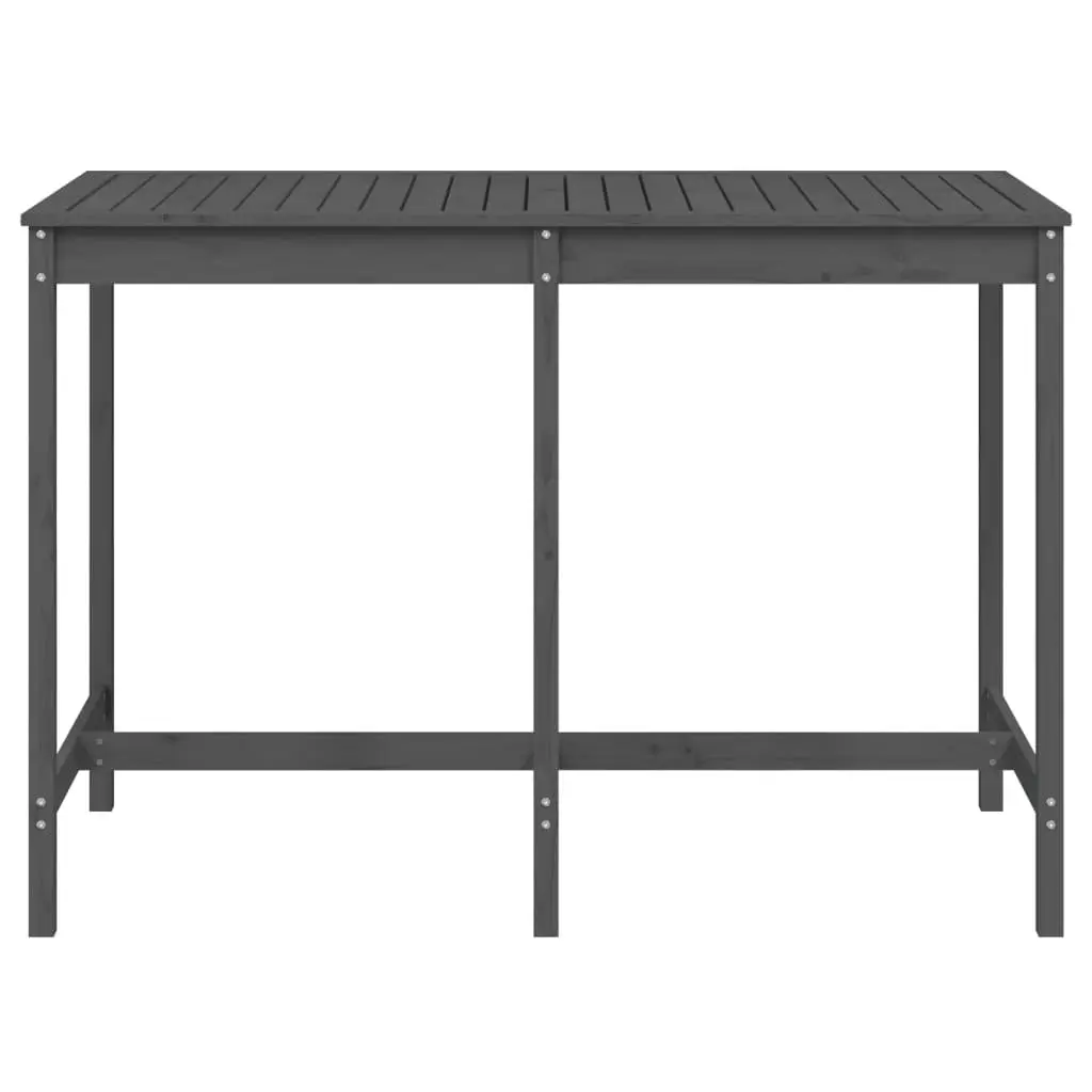 Grey Garden Table for Outdoor Gatherings