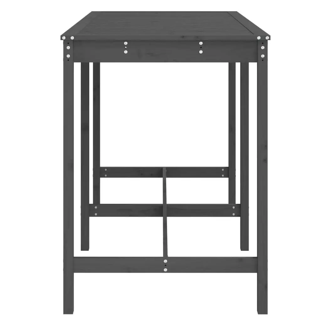Grey Garden Table for Outdoor Gatherings