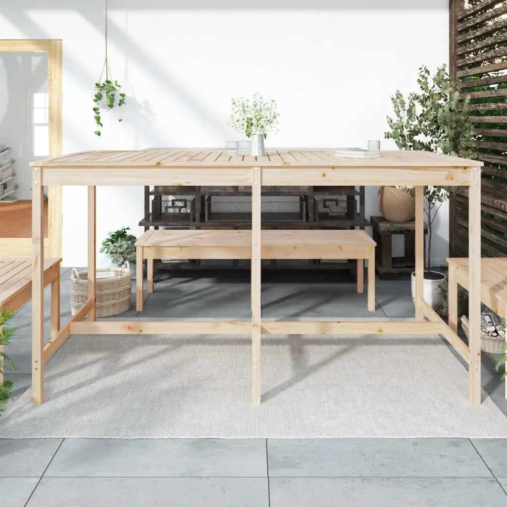 Solid Wood Garden Table for Outdoor Enjoyment