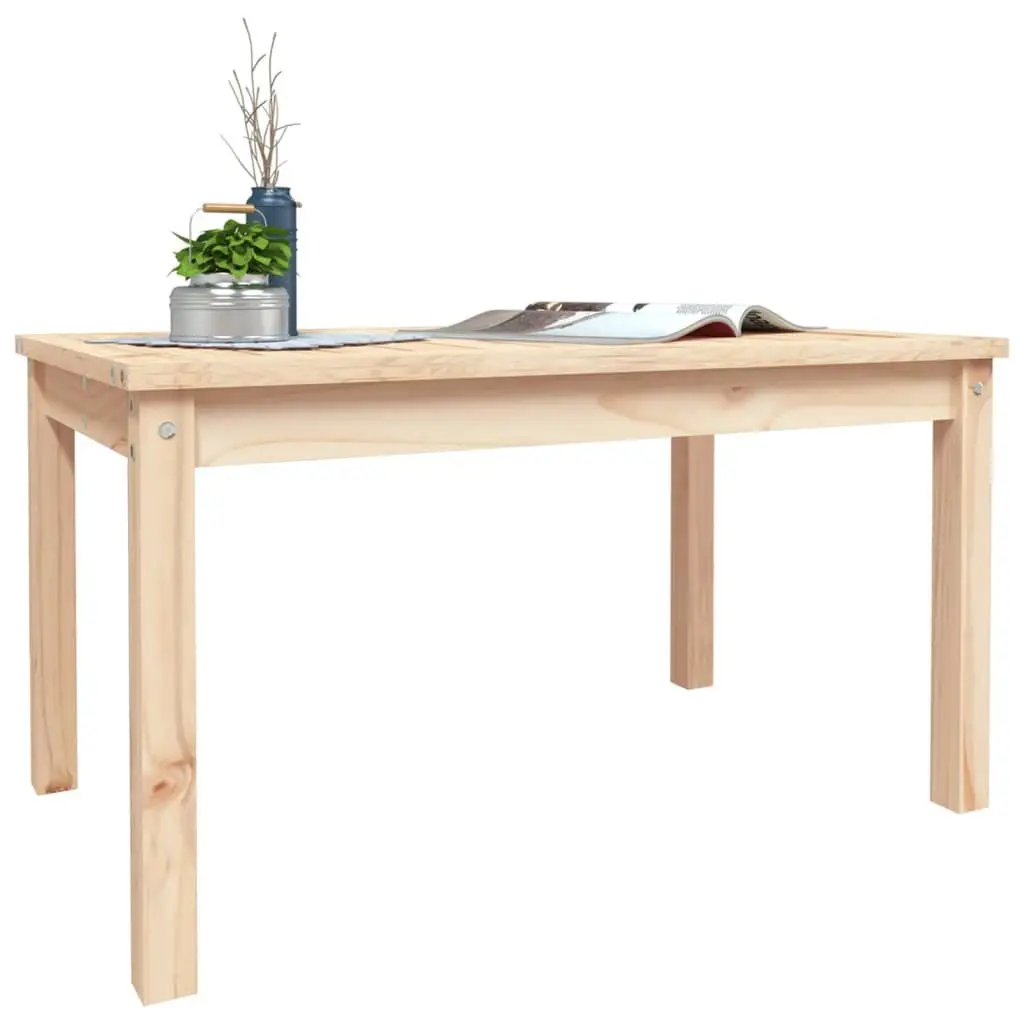 Garden Dining Table 82.5x50.5x45 cm Solid Pine Wood Outdoor Patio Furniture