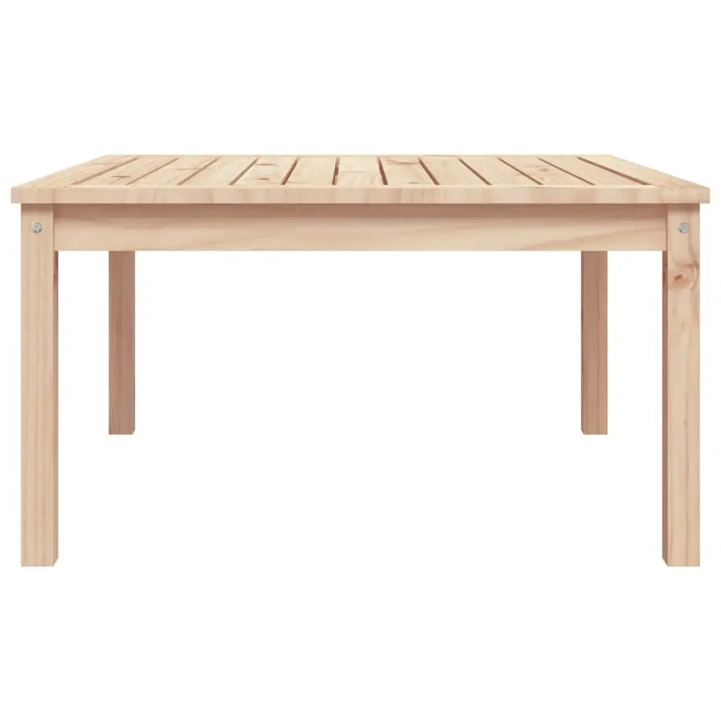 Garden Table Solid Wood Pine Brown 82.5x82.5x45 cm Outdoor Furniture