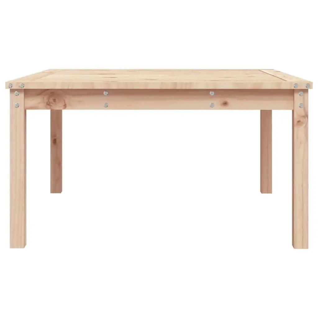 Garden Table Solid Wood Pine Brown 82.5x82.5x45 cm Outdoor Furniture