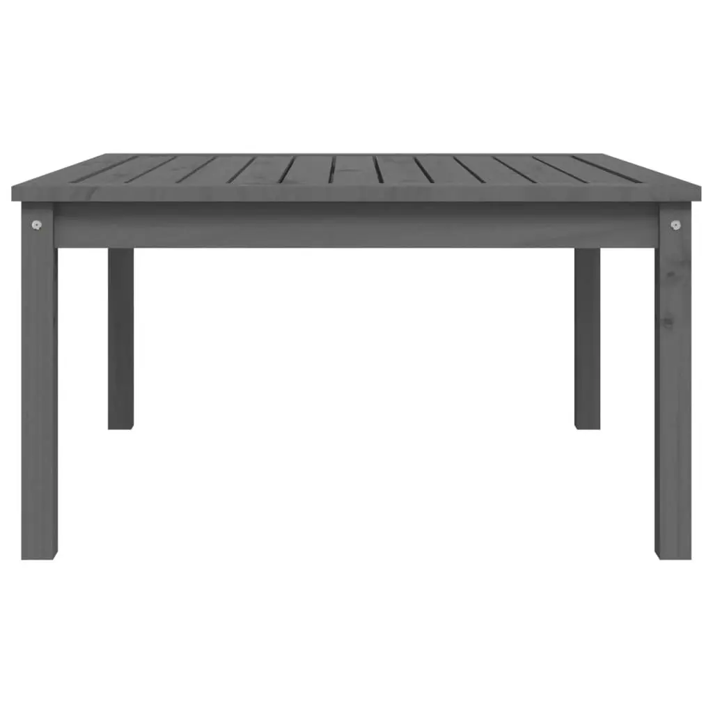 Garden Table in Grey Solid Pine