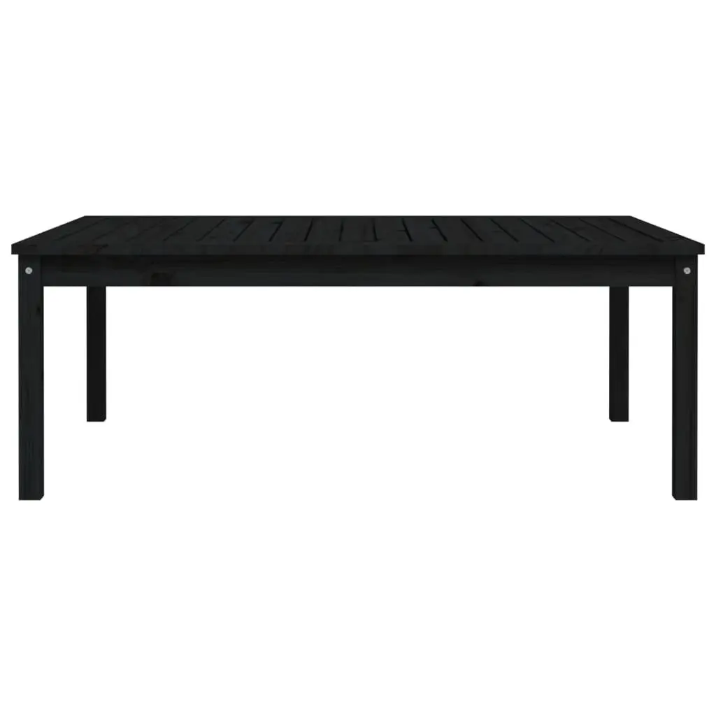 Black Wooden Garden Table