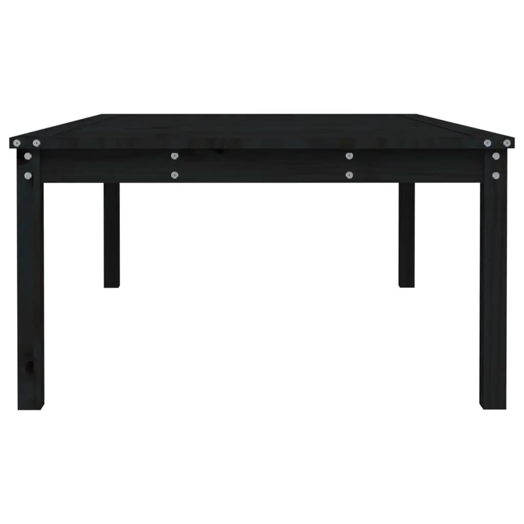Black Wooden Garden Table