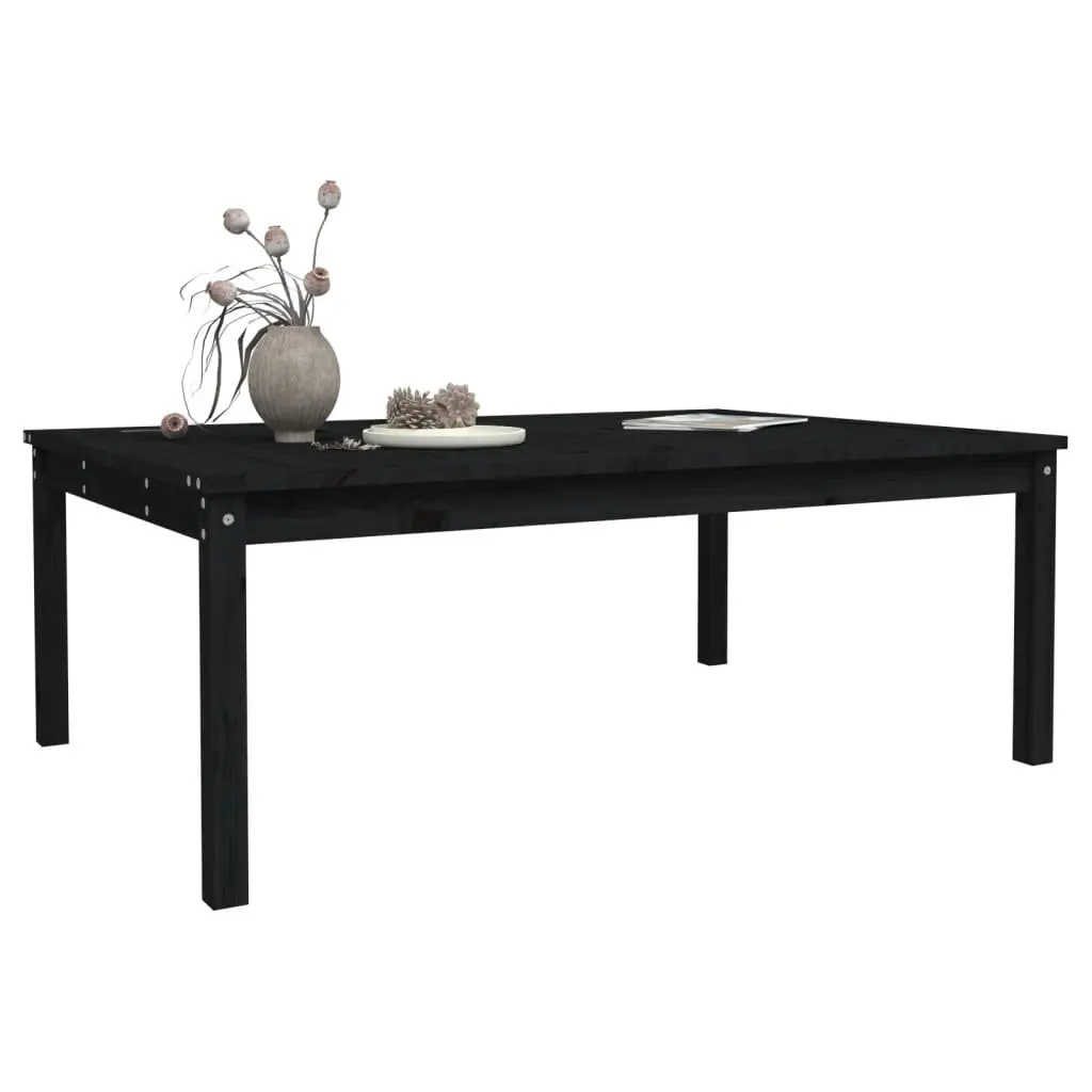 Black Wooden Garden Table