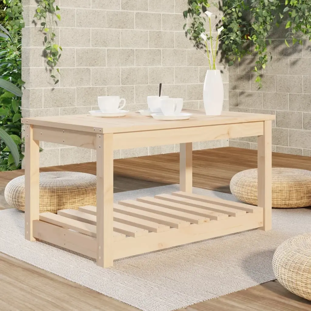 Solid Wood Pine Garden Table 82.5x50.5x45cm