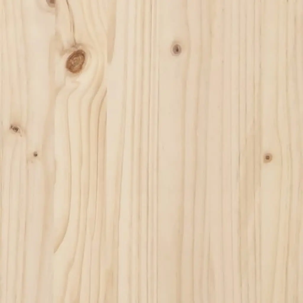 Garden Table Solid Pine Wood Outdoor Dining Desk with Open Shelf Brown 121 x 82.5 x 45 cm