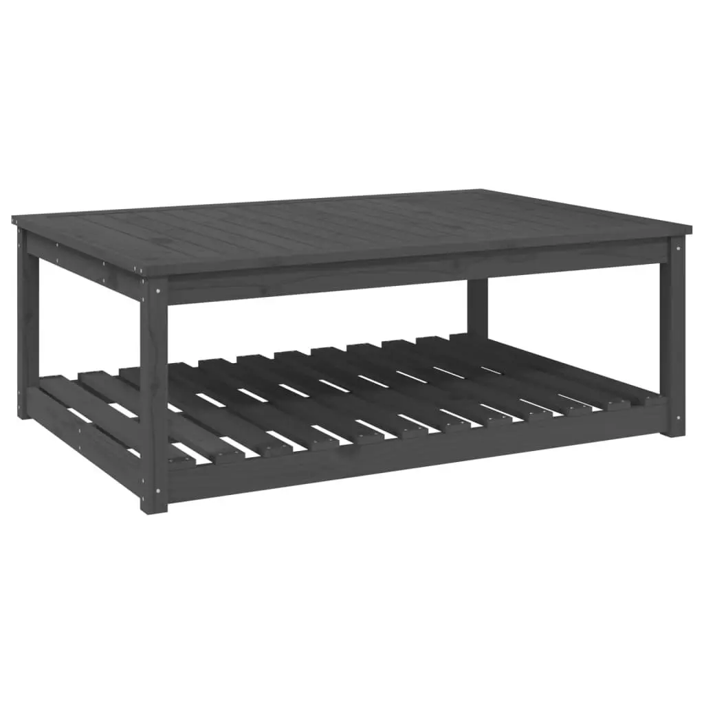 Grey Pine Garden Table for Outdoor Fun