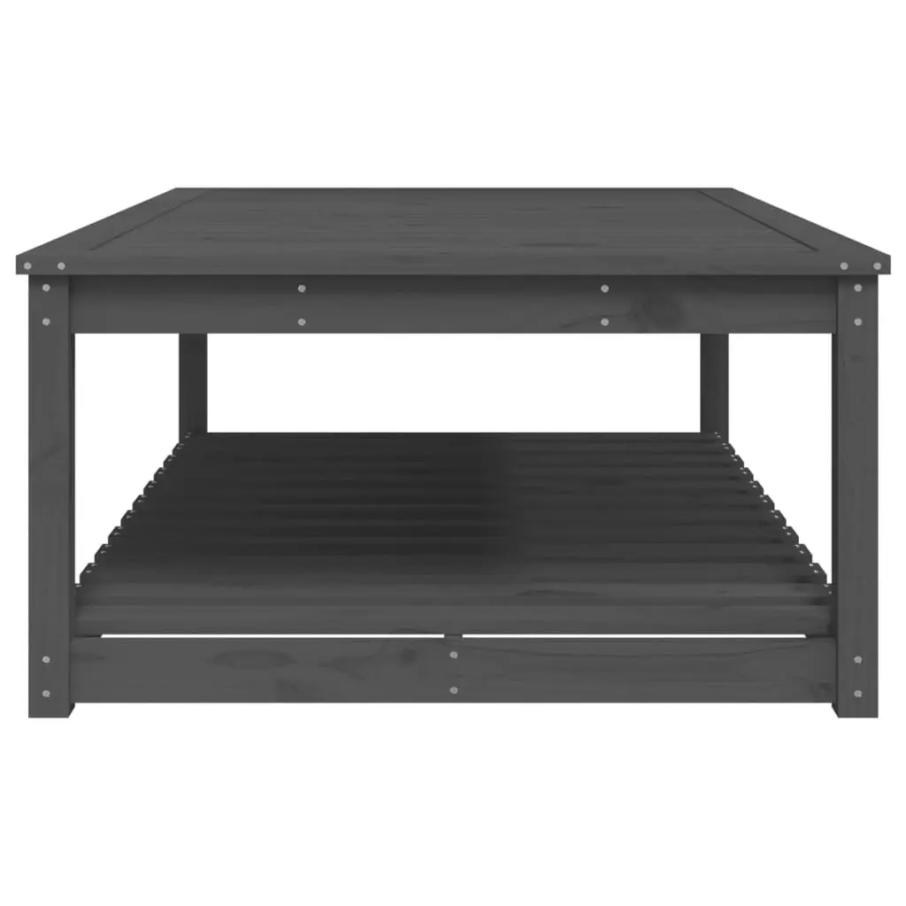 Grey Pine Garden Table for Outdoor Fun
