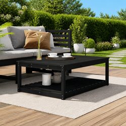Your New Favorite Black Garden Table 121x82.5x45cm
