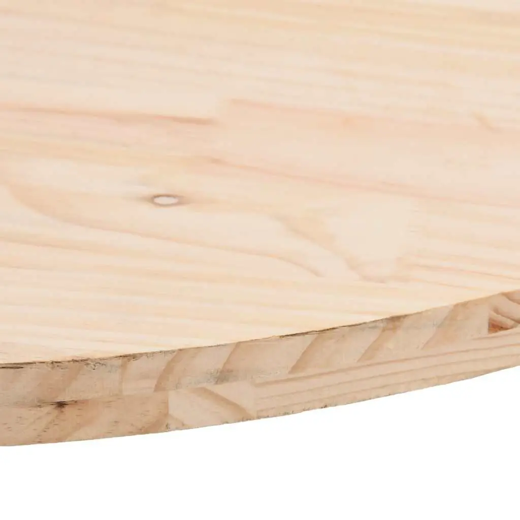 Solid Wood Pine Oval Table Top Brown 90x45x2.5cm