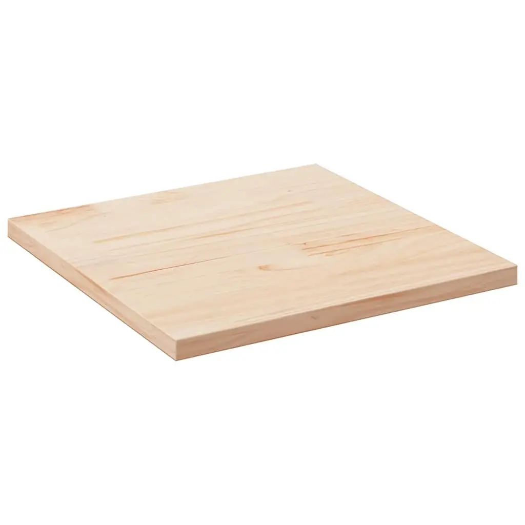 Solid Pine Wood Square Table Top Brown 80x80cm