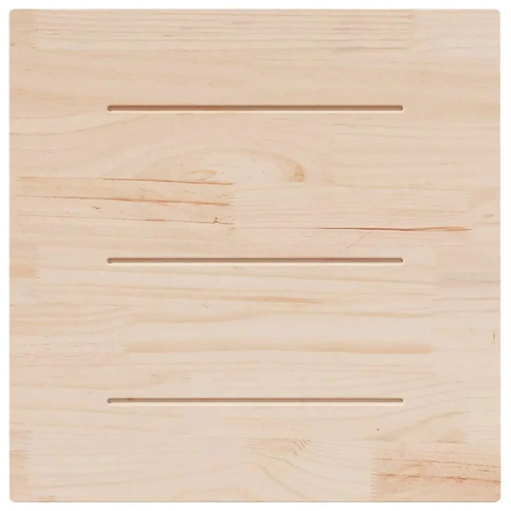 Solid Pine Wood Square Table Top Brown 80x80cm