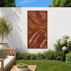 Friendly Outdoor Wall Art in Corten Steel 105x55 cm
