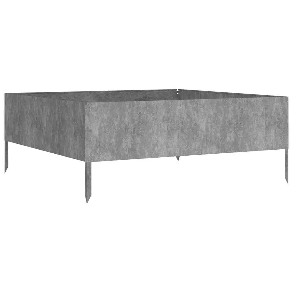Garden Raised Bed Planter Corten Steel Open Bottom 100x100x41 cm