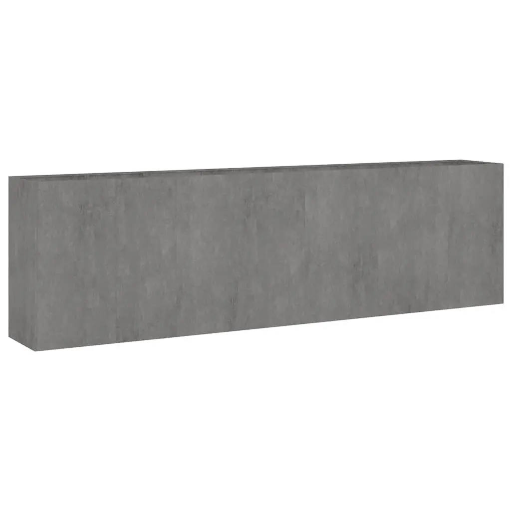 Garden Raised Bed Planter Weathering Steel 280x40x80 cm Brown Outdoor Vegetable