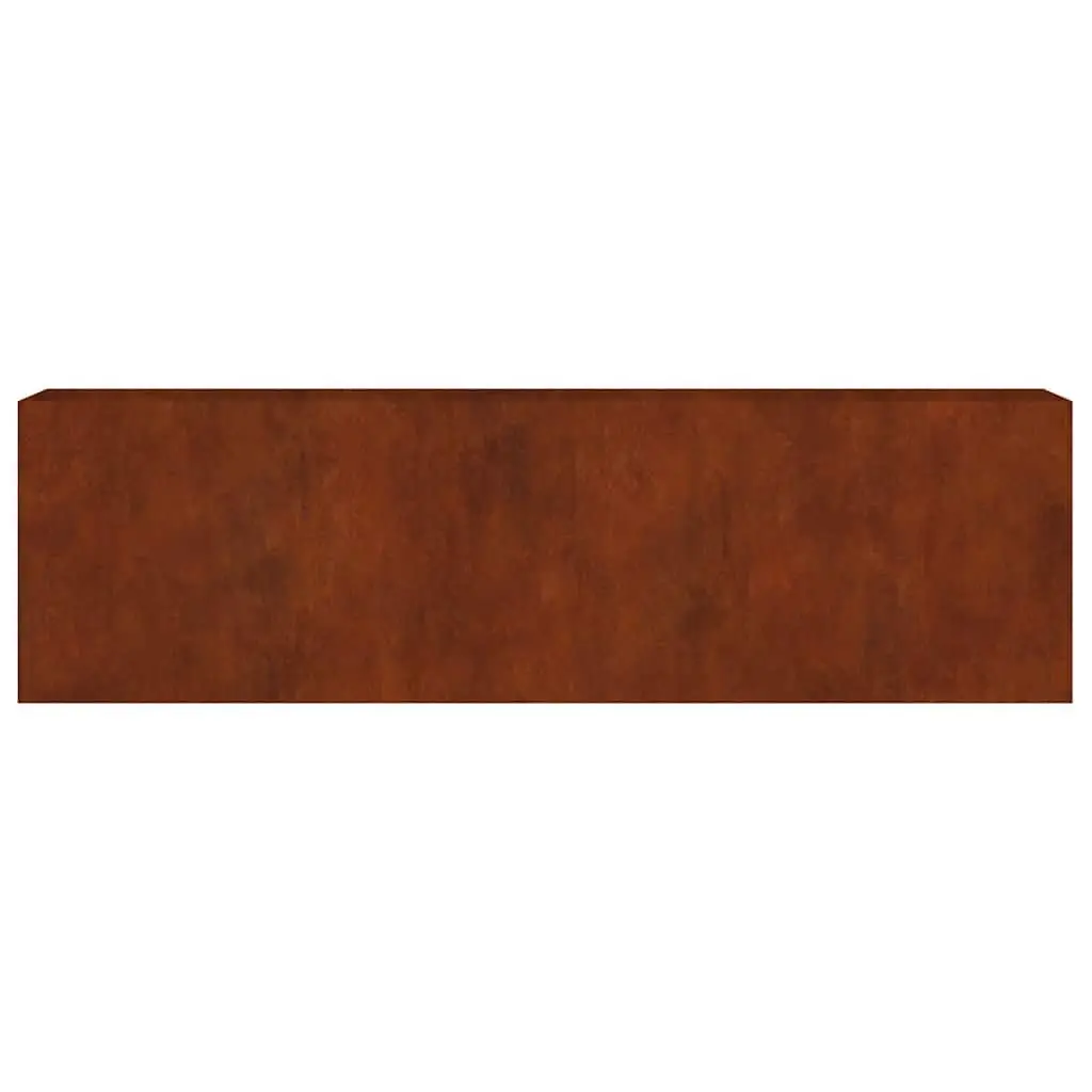 Garden Raised Bed Planter Weathering Steel 280x40x80 cm Brown Outdoor Vegetable