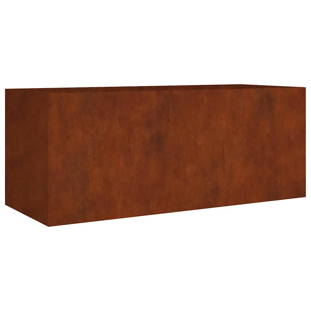 Garden Raised Bed Planter Box Corten Steel 200x80x80 cm Outdoor