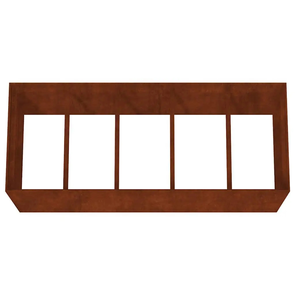 Garden Raised Bed Planter Box Corten Steel 200x80x80 cm Outdoor