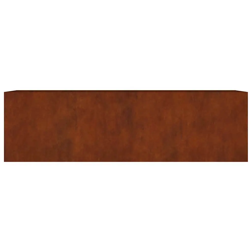 Garden Raised Bed Planter Durable Weathering Steel 280x80x80 cm Brown Outdoor Vegetable