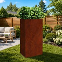 Garden Planter Box 50x43x75cm Outdoor Flower Pot Large Weathering Steel Corten
