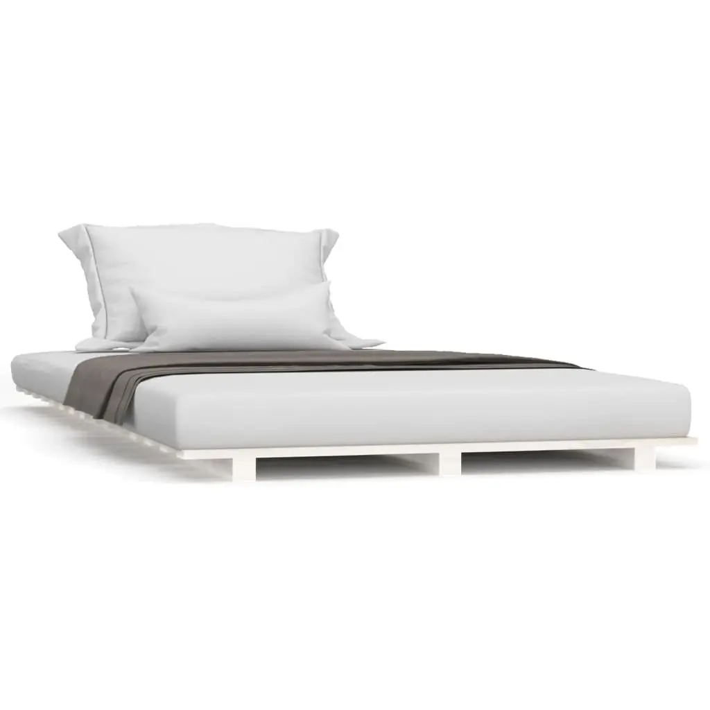 Solid Pine Wood Bed Frame 90x190 cm