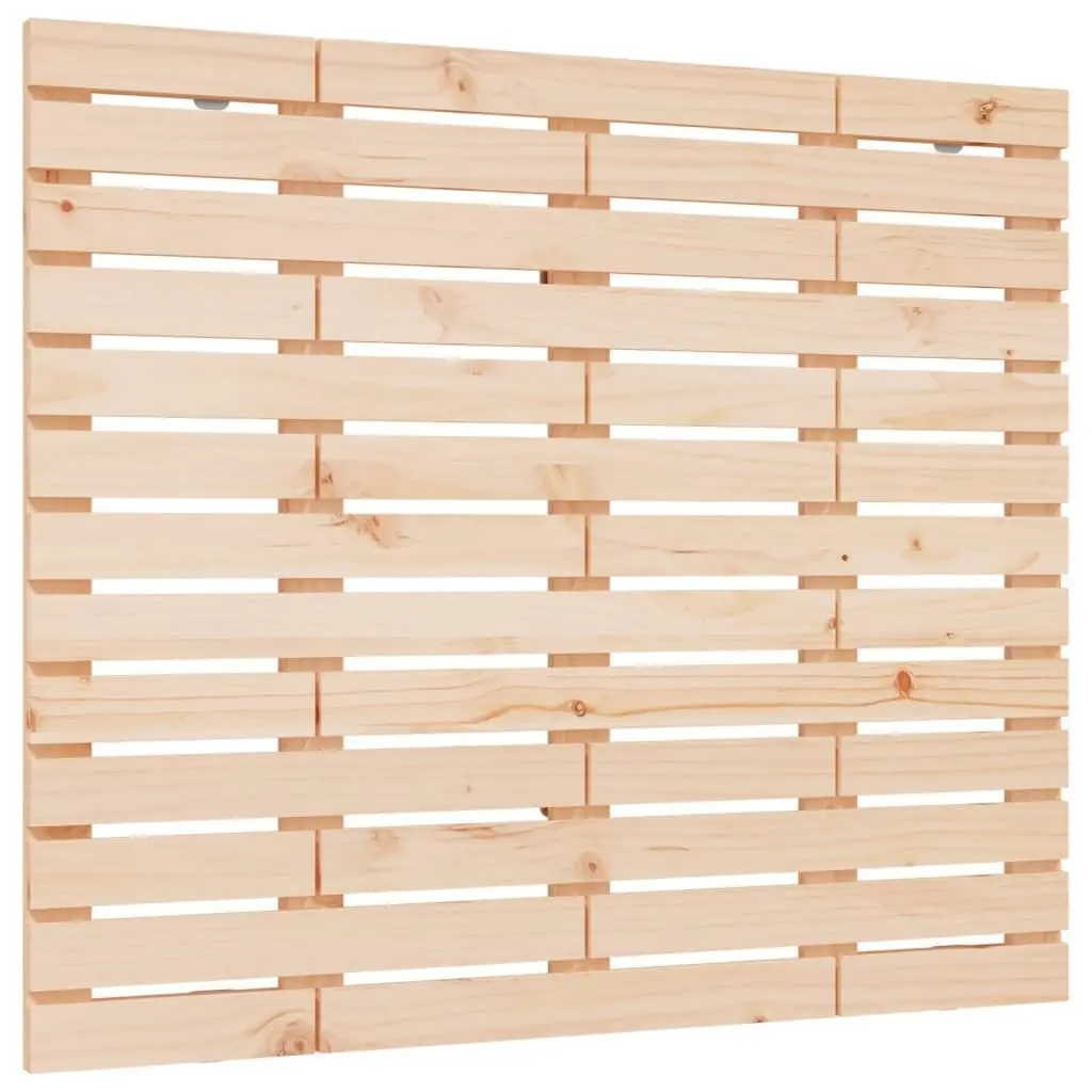 Solid Pine Wood Wall-Mounted Headboard Brown 96cm Bedroom Bed Support