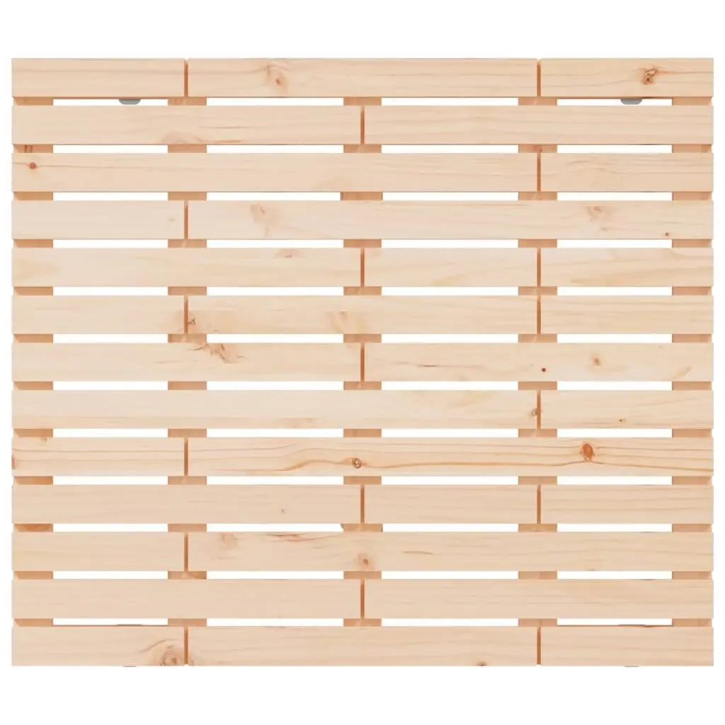 Solid Pine Wood Wall-Mounted Headboard Brown 96cm Bedroom Bed Support