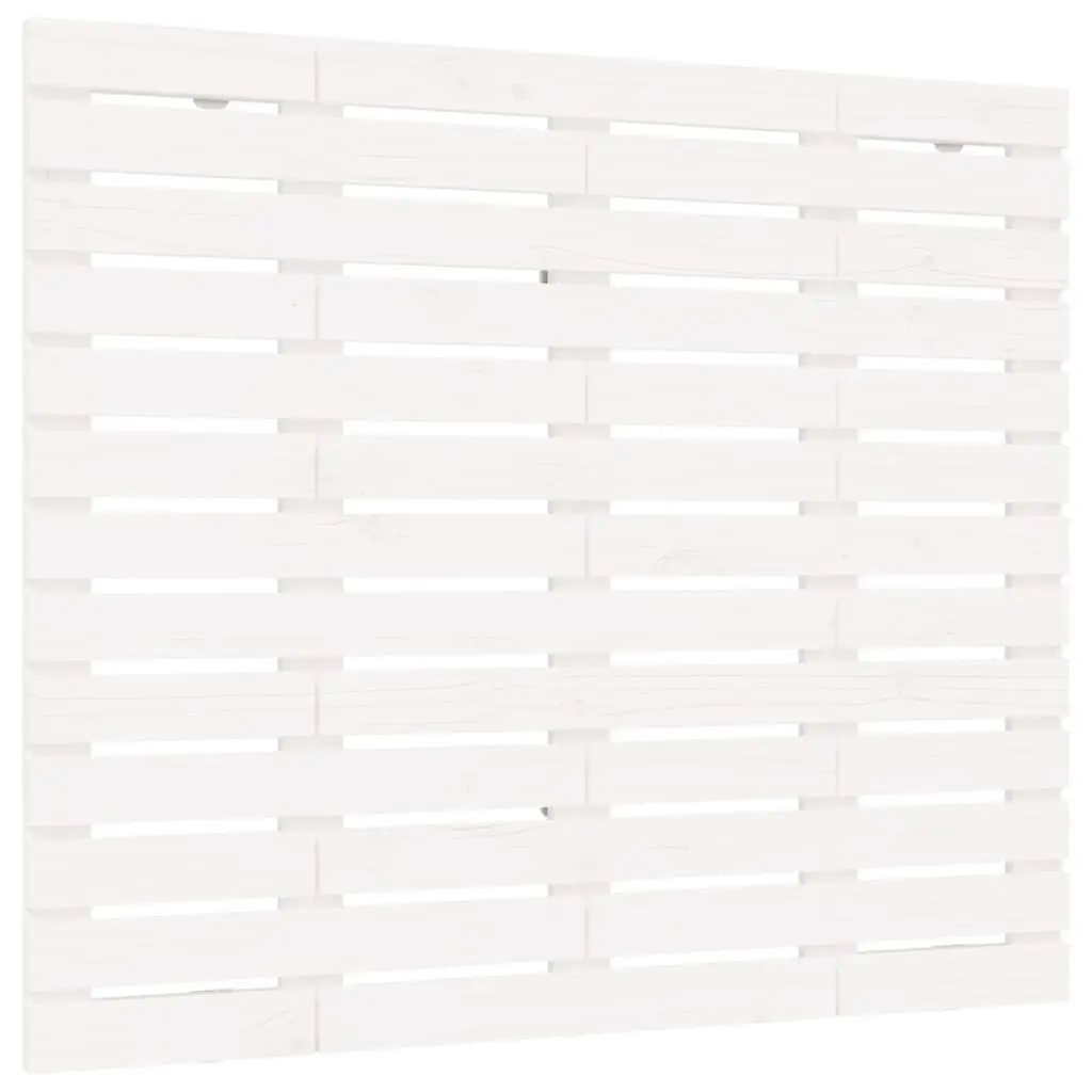 Wall Headboard White Solid Pine Wood 96cm