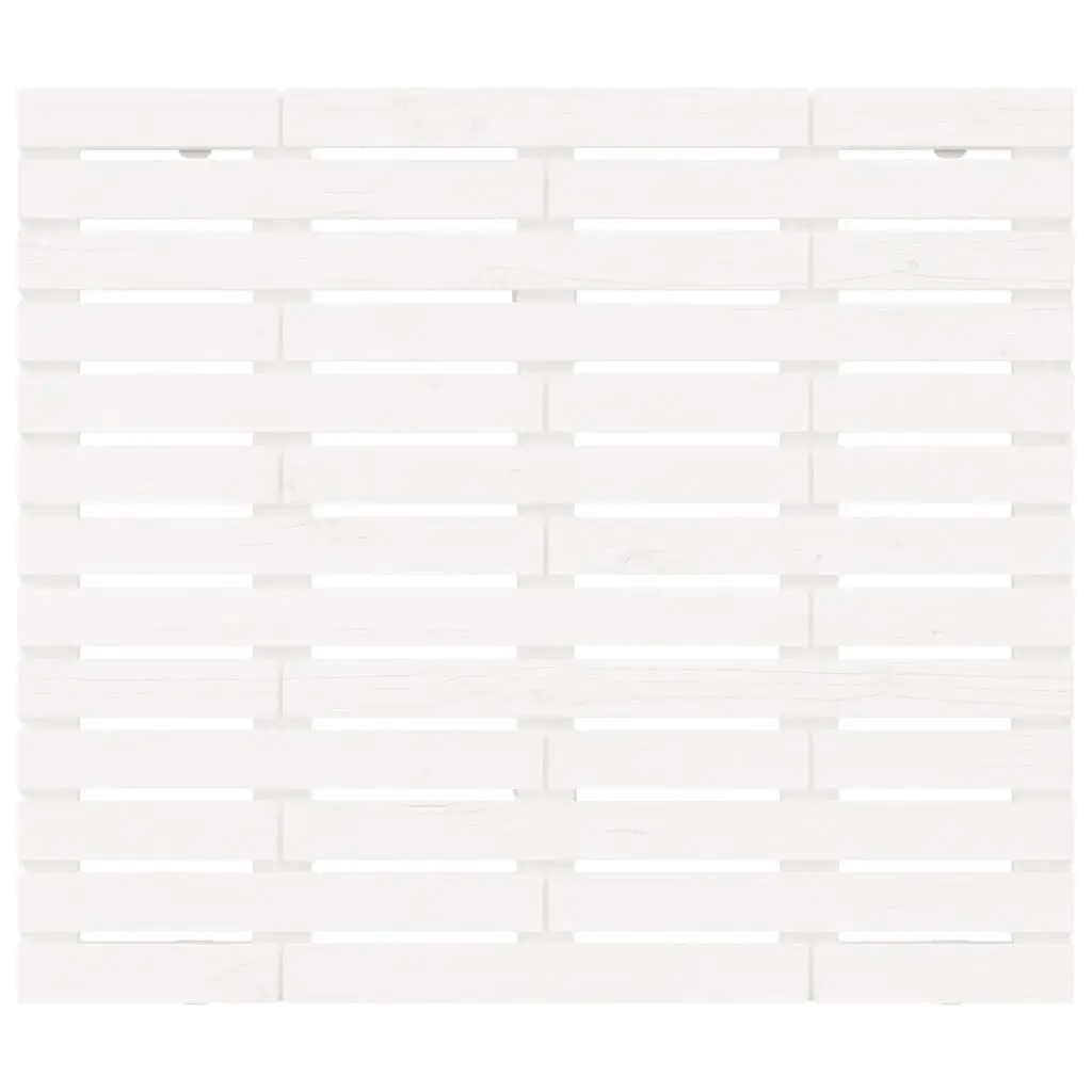 Wall Headboard White Solid Pine Wood 96cm