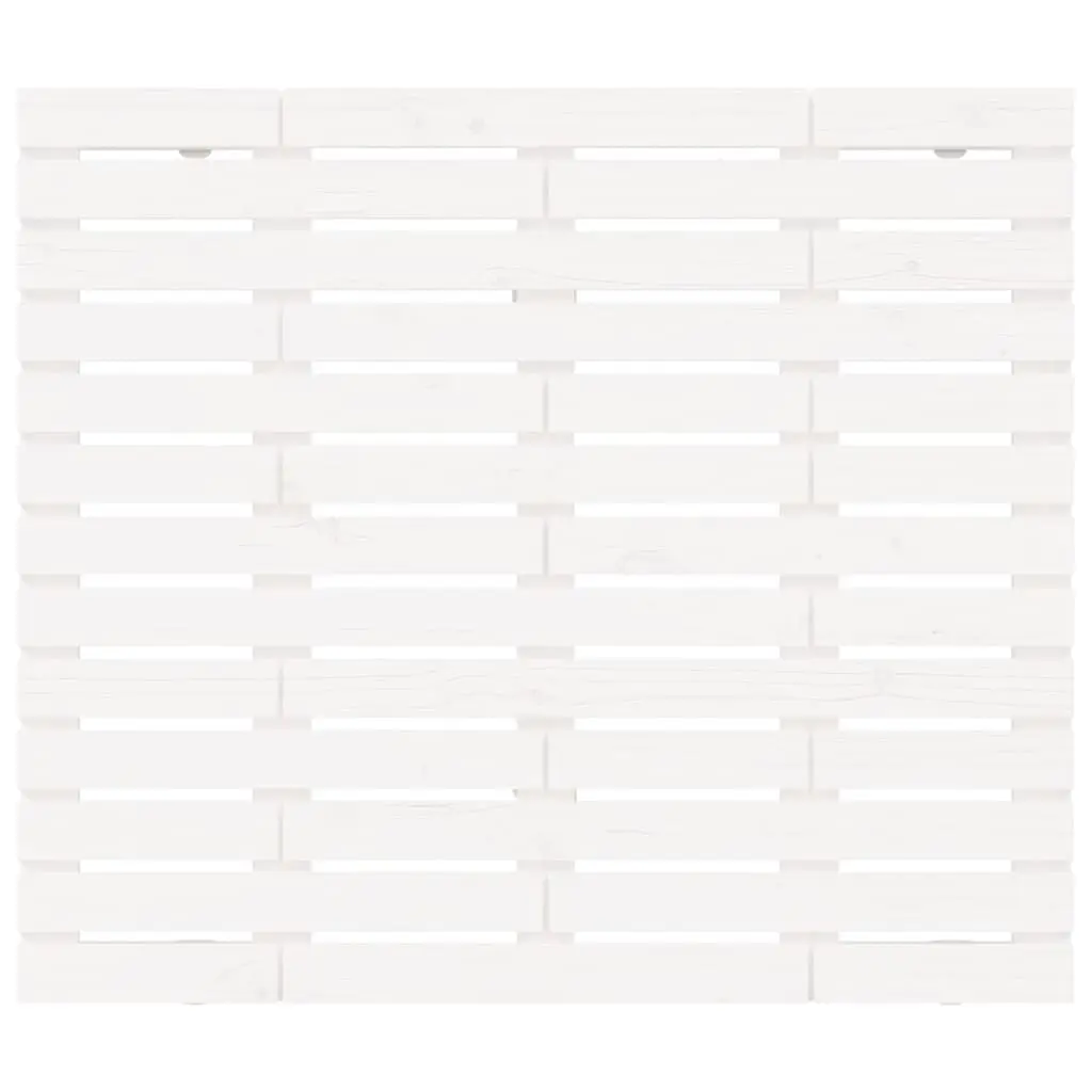 Wall Headboard Solid Pine Wood White 141cm