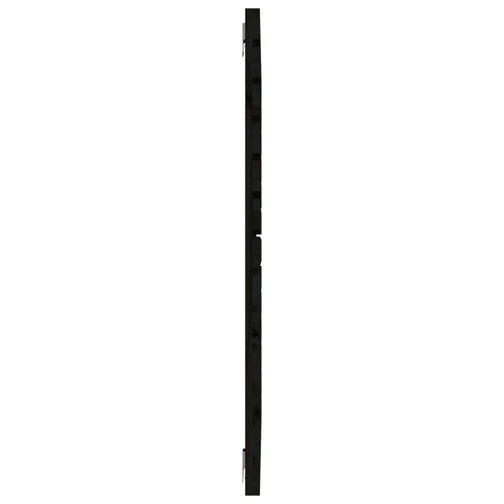 Wall Headboard Black 141cm Solid Pine Wood