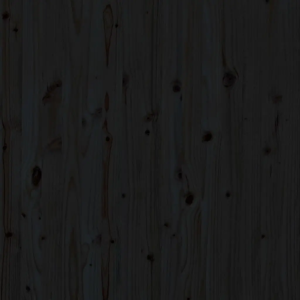 Wall Headboard Black 141cm Solid Pine Wood