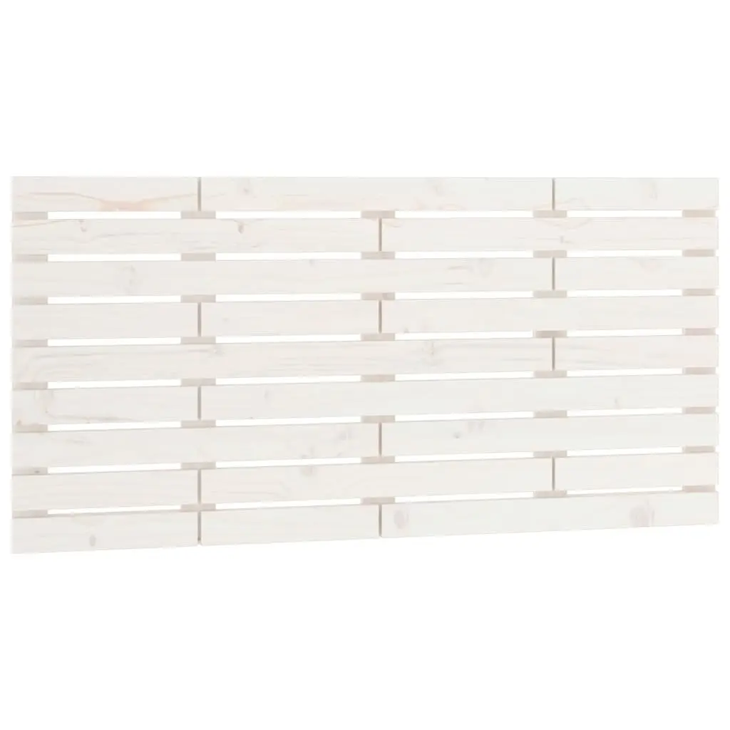Wall Headboard White 156cm Solid Pine Wood