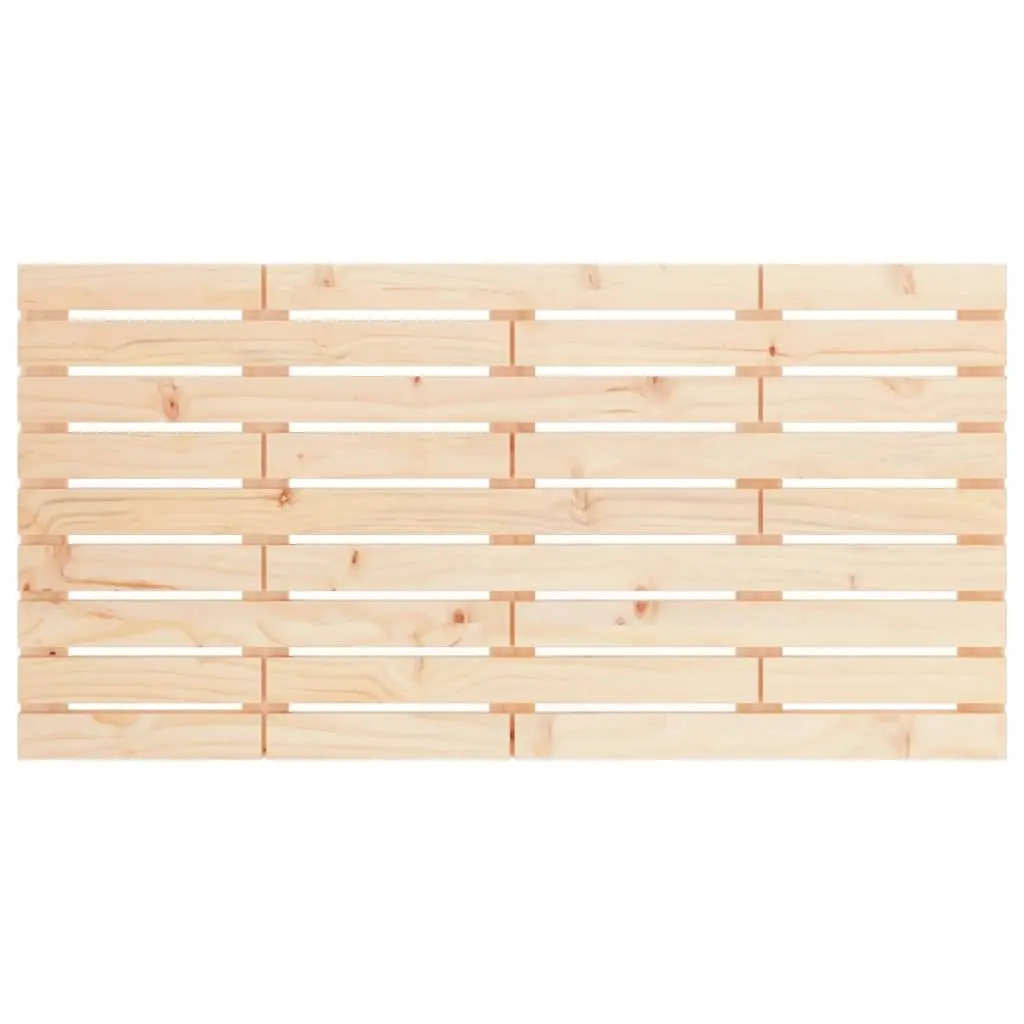Wall Headboard Solid Pine Wood Brown 141 cm
