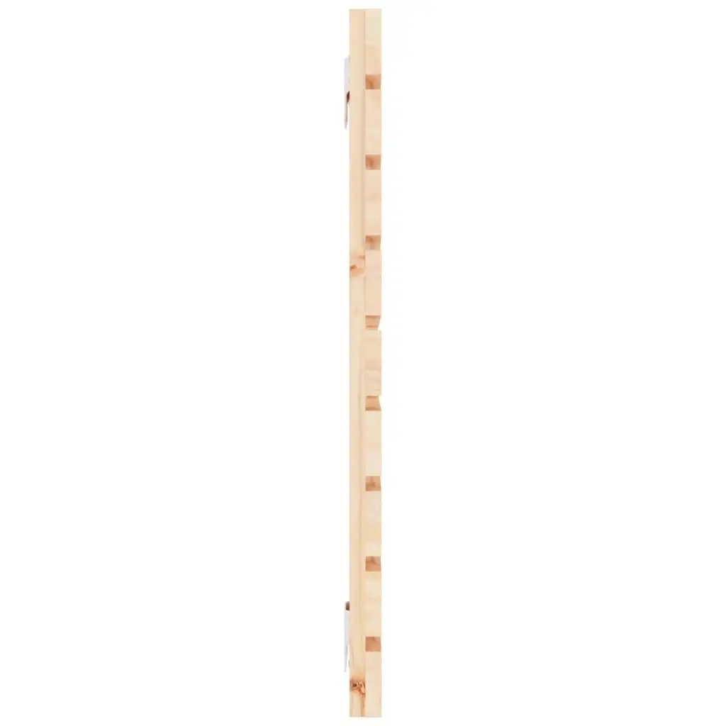 Wall Headboard Solid Pine Wood Brown 141 cm