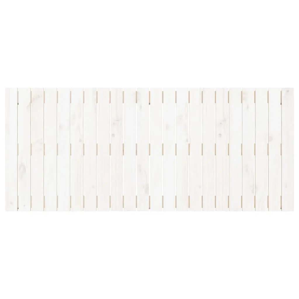 Wall Headboard Solid Pine Wood White 140cm