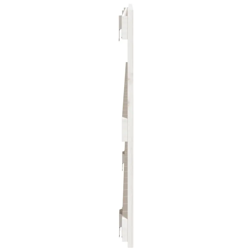Wall Headboard Solid Pine Wood White 140cm