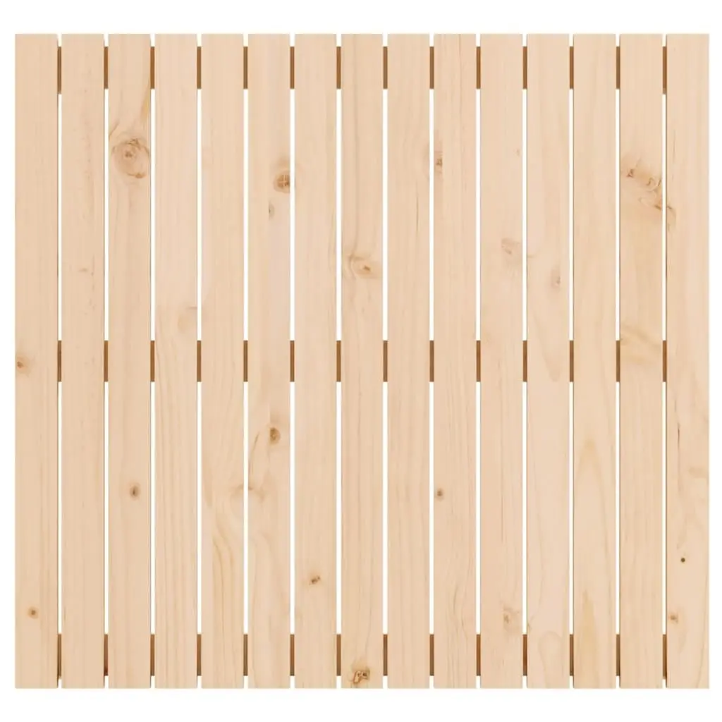 Wall Headboard 95.5cm Solid Pine Wood Bed Head Brown Bedroom Furniture