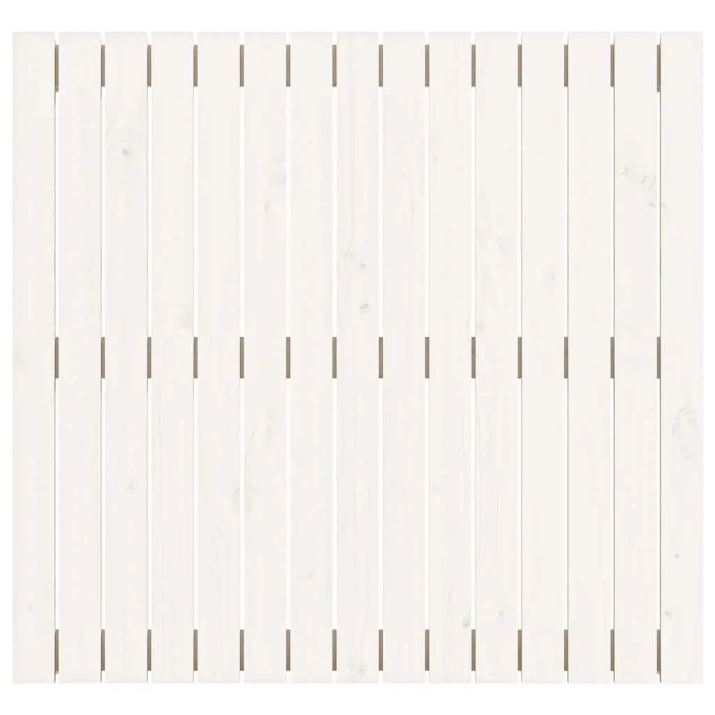 Wall Headboard White Solid Pine Wood 95.5cm
