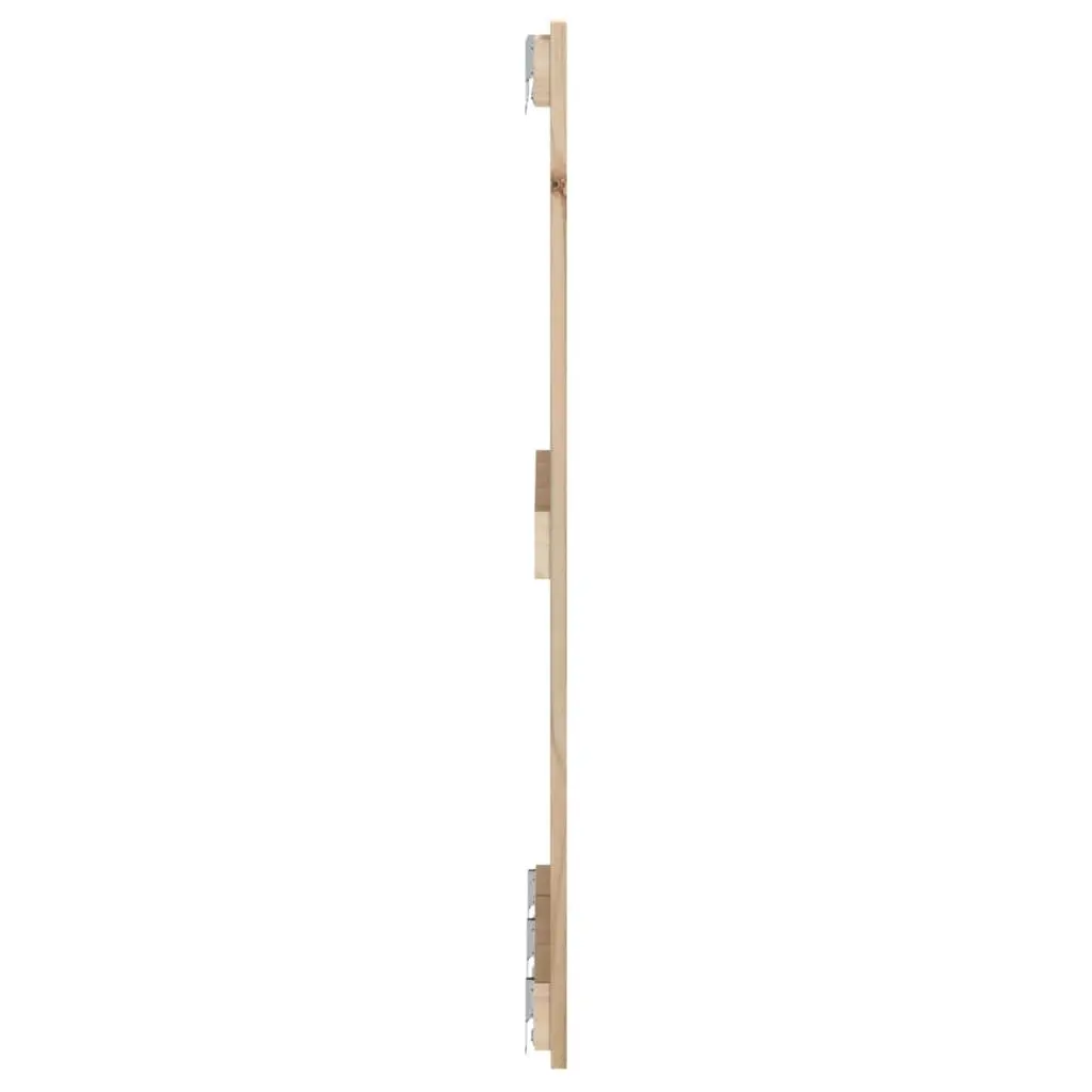 Wall Headboard 185cm Solid Pine Wood Bedroom Bed Mount Brown