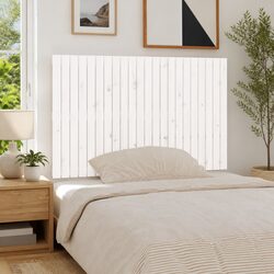 Wall Headboard White 140cm Solid Wood Pine Bedroom Bed Backrest Support
